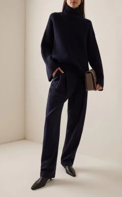 Toteme Pleated Wool-Blend Trousers