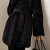 TOVE Vanessa Shearling Coat -Lady Fashion Store tove black vanessa shearling coat
