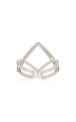 14K White Gold, Sapphire And Diamond Ring 9 14K White Gold, Sapphire And Diamond Ring -Lady Fashion Store tullia blue 14k white gold sapphire and diamond ring 3