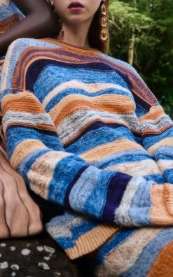 ULLA JOHNSON Hattie Cotton-Blend Midi Skirt -Lady Fashion Store ulla johnson multi hattie cotton blend midi skirt 3