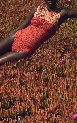 ULLA JOHNSON Monterey Maillot Swimsuit -Lady Fashion Store ulla johnson print monterey maillot 3