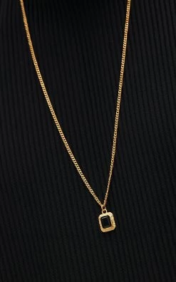 Breeze 24K Gold-Plated Onyx Necklace -Lady Fashion Store valere black breeze 24k gold plated necklace 4
