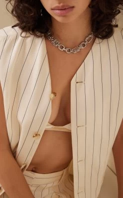 The Labrynth Platinum-Plated 925 Silver Necklace