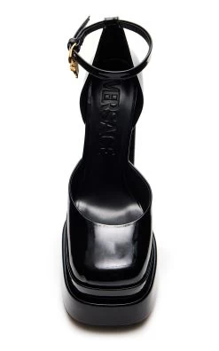 Versace Patent Leather Platform Pumps 9 Versace Patent Leather Platform Pumps -Lady Fashion Store versace black patent leather platform pumps 2