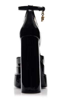 Versace Patent Leather Platform Pumps 10 Versace Patent Leather Platform Pumps -Lady Fashion Store versace black patent leather platform pumps 3