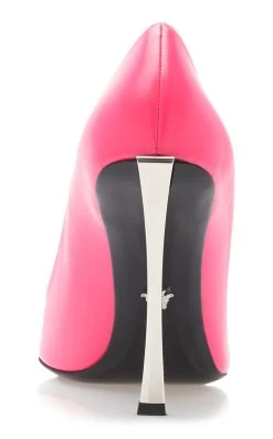 Versace Leather Pumps -Lady Fashion Store versace pink pump t 110 calf leather 2