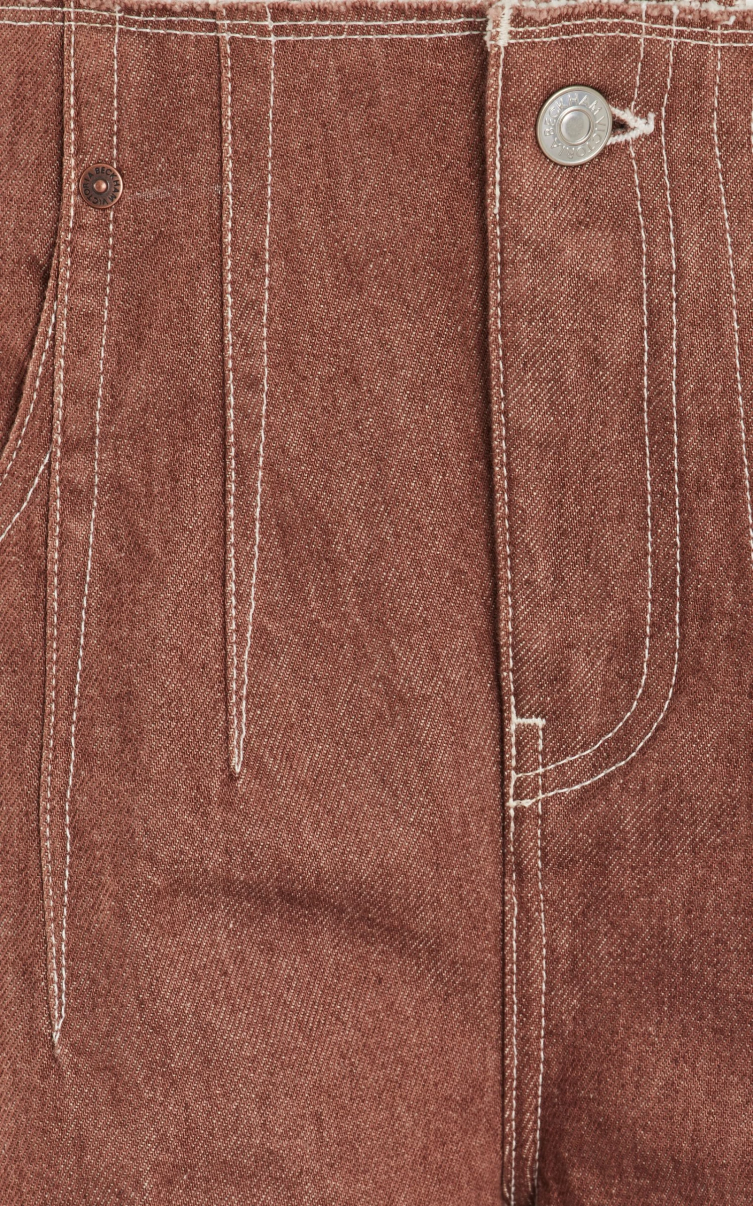 Victoria Beckham Cuffed Raw Hem Flare Jeans 6 Victoria Beckham Cuffed Raw Hem Flare Jeans - Image 4