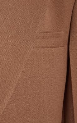 Victoria Beckham Layered Blazer Jacket -Lady Fashion Store victoria beckham brown layered blazer jacket 5