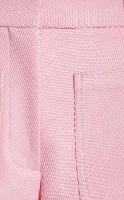 Victoria Beckham Alina Flared Cotton Pants -Lady Fashion Store victoria beckham pink alina flared cotton pants 4