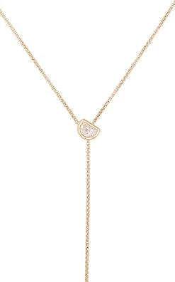 Toi Et Moi 14K Yellow Gold Diamond Lariat Necklace 9 Toi Et Moi 14K Yellow Gold Diamond Lariat Necklace -Lady Fashion Store vrai gold 14k yellow gold toi et moi diamond lariat necklace 3