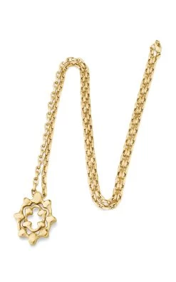 Chrona 18K Yellow Gold Necklace -Lady Fashion Store vram gold 18k yellow gold chrona pendant 3