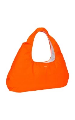 Large Reflective Tangerine Cloud -Lady Fashion Store w 78 st orange large reflective tangerine cloud 2