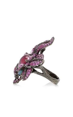 Tree Fairy 18K White Gold Ring 8 Tree Fairy 18K White Gold Ring -Lady Fashion Store wendy yue red tree fairy ring 2