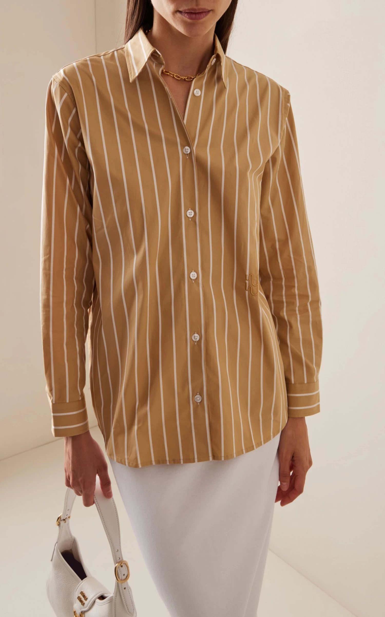 Buoy Striped Cotton Shirt 4 Buoy Striped Cotton Shirt - Image 2