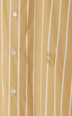 Buoy Striped Cotton Shirt 9 Buoy Striped Cotton Shirt -Lady Fashion Store yaitte yellow buoy shirt 3