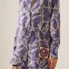 Zimmermann Devi Printed Silk Button-Down Shirt 2 Zimmermann Devi Printed Silk Button-Down Shirt -Lady Fashion Store zimmermann blue devi paisley silk button down shirt